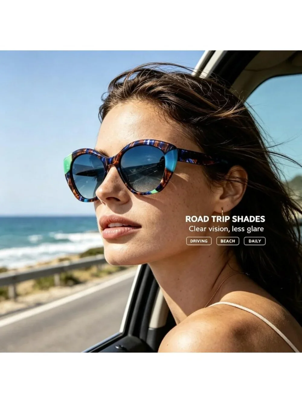 Trendy Polarized Cat Eye Sunglasses for Women | 90s Vintage Gothic Style